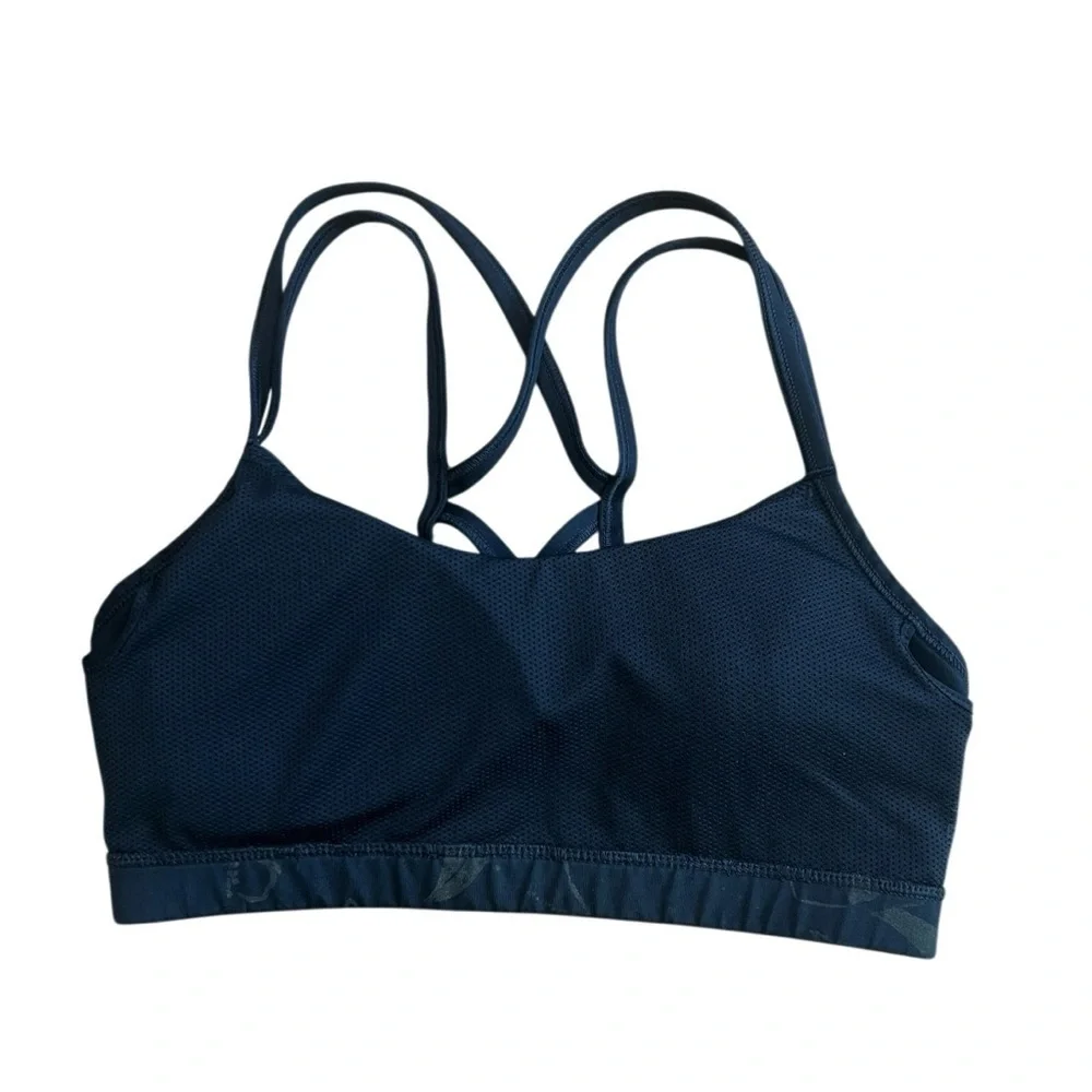 Nike Intimate Bra Size M black with floral design